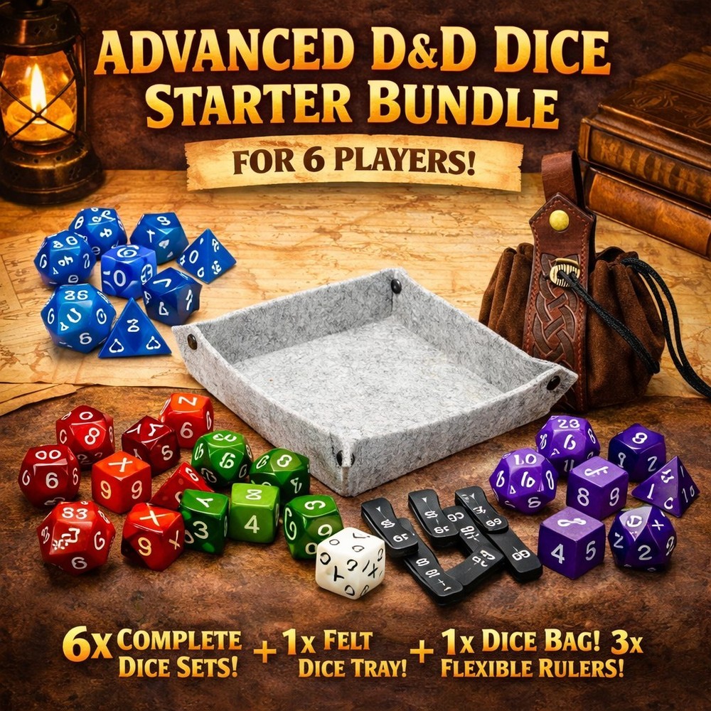 Dungeons & Dragons - 6 player starter bundle (ADVANCED BUNDLE) - SAVE £28.92!