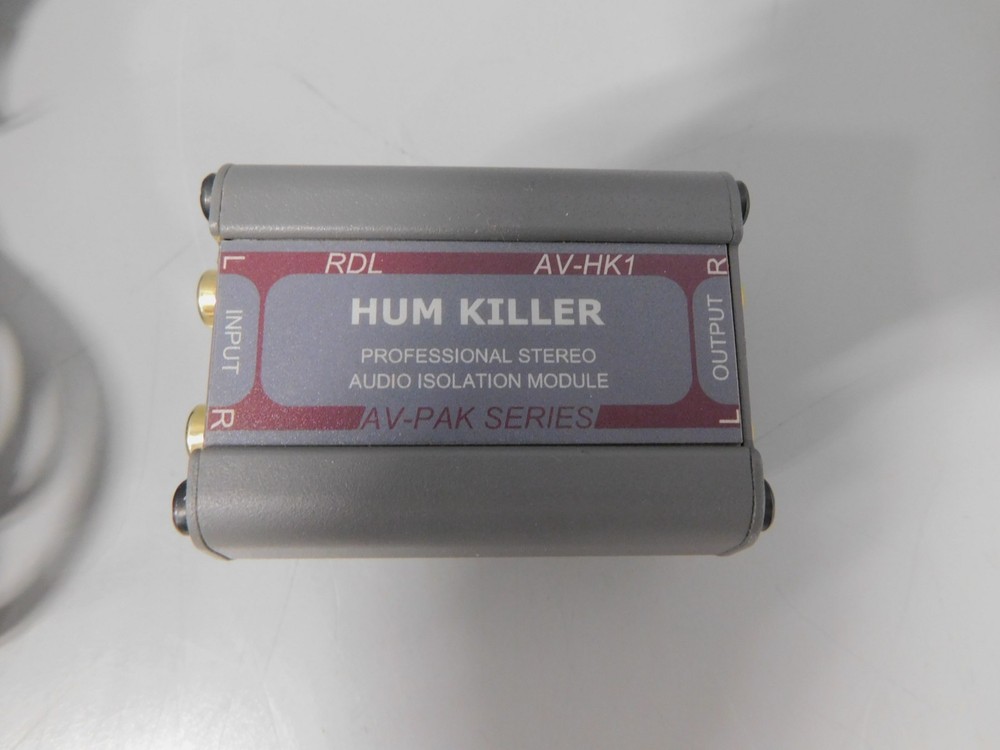 RDL AV-HK1 Hum Killer Professional Stereo Audio Isolation Module