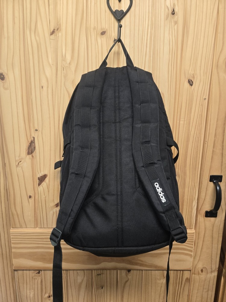adidas Backpack Black , 3 Large Zip Sections, EUC- Adjustable Straps