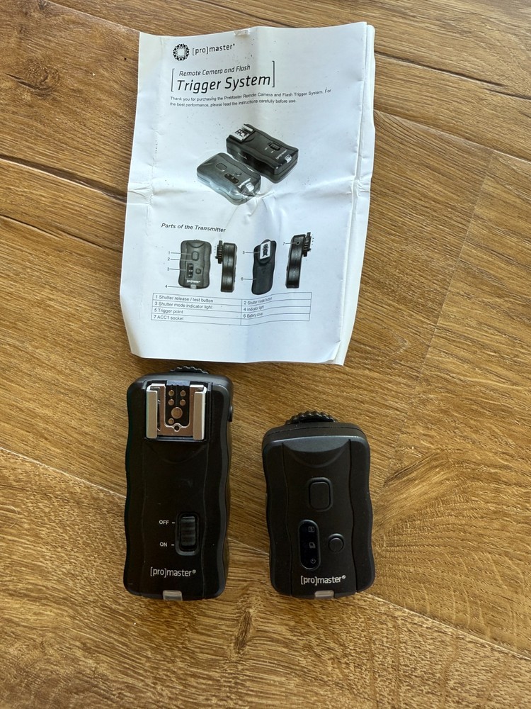 Promaster Remote Camera & Flash Trigger System Tested Works Excellent