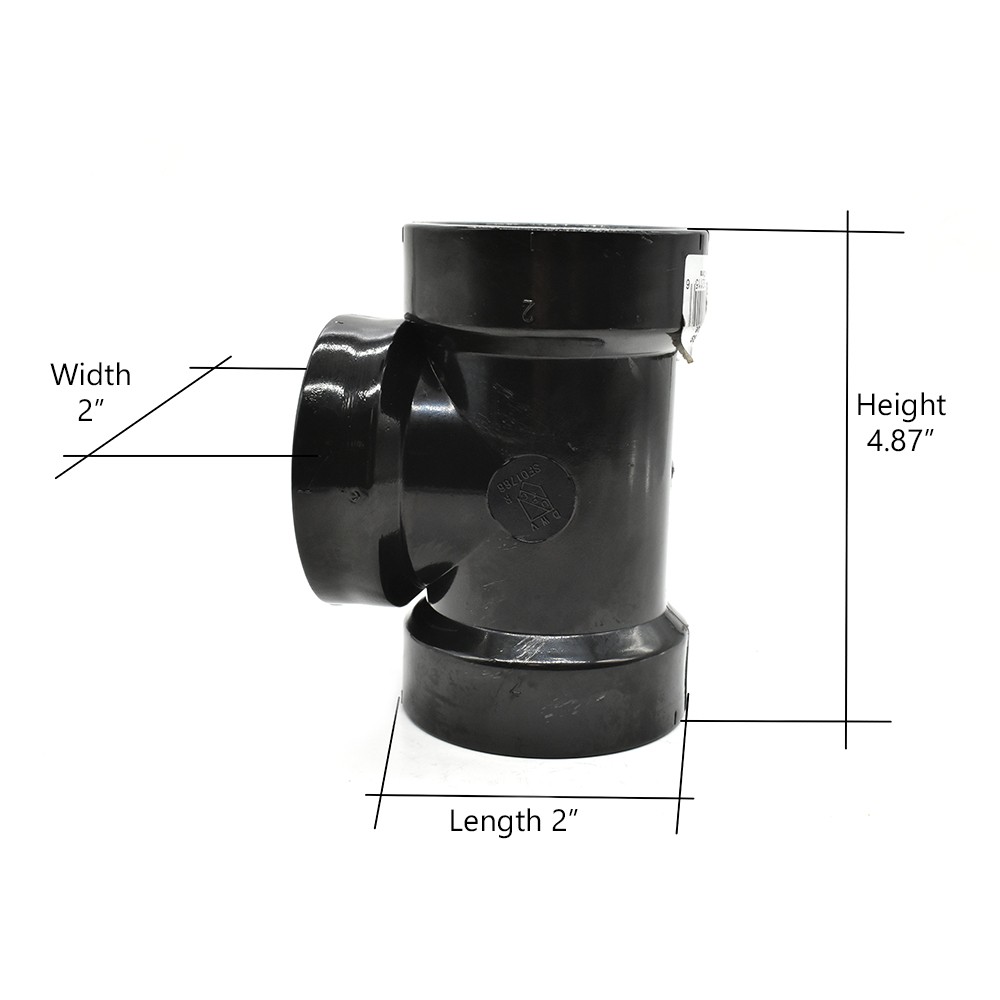 Thrifco 92102 2 Inch ABS Vent Tee