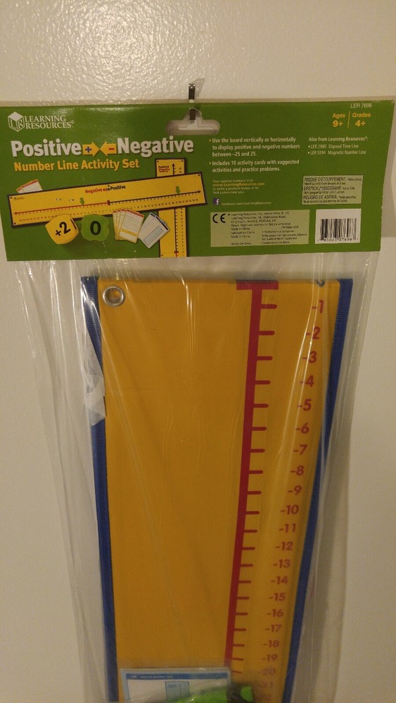 Learning Resources Positive and Negative Number Line Activity Set