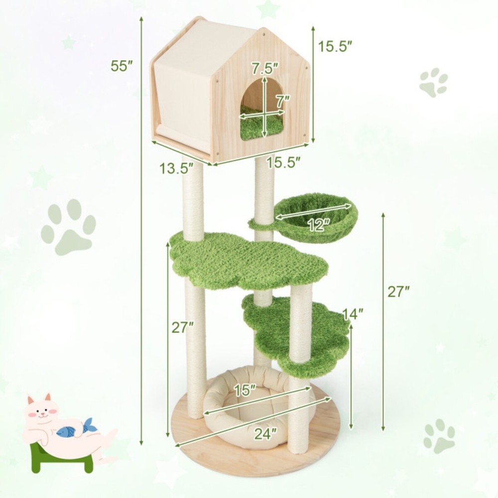 5 Story Cat Tree Cat Villa