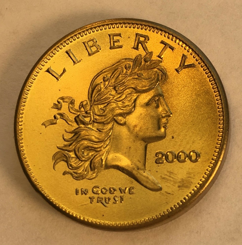 2000 GALLERY MINT LIBERTY HEAD  TOKEN CONCEPT DOLLAR
