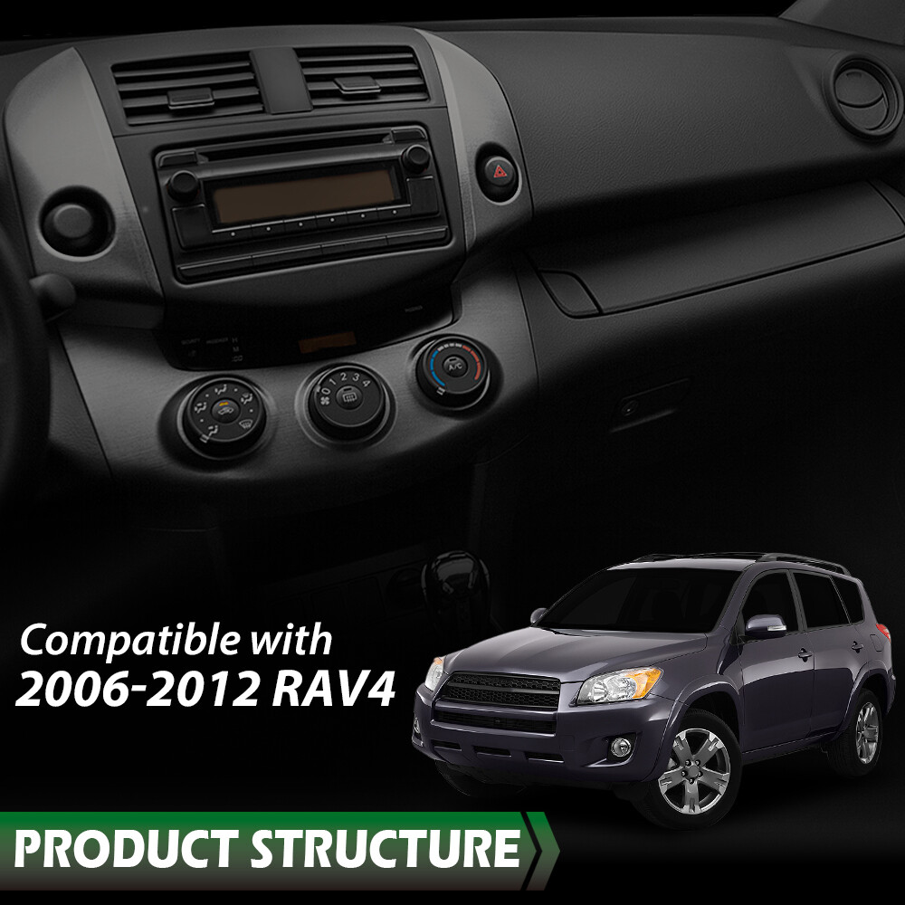 Fit For 2006-2012 Toyota RAV4 Center Dash A/C Vents Panel Trim Bezel 55663-42020