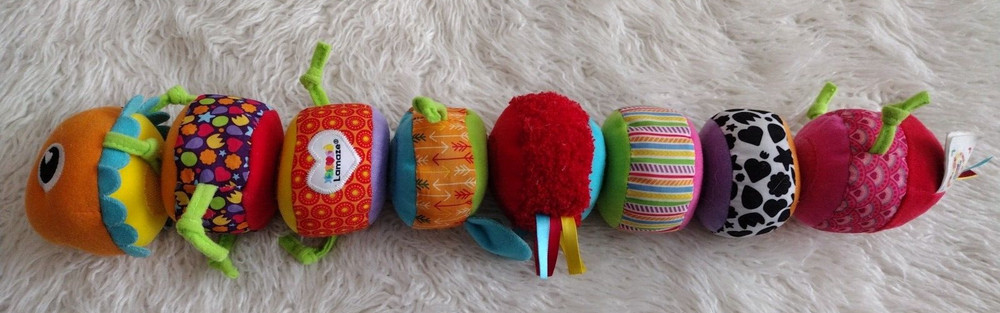 Lamaze Mix Match Caterpillar Soft Baby Toy Hook & Loop Sensory Activity Sorting
