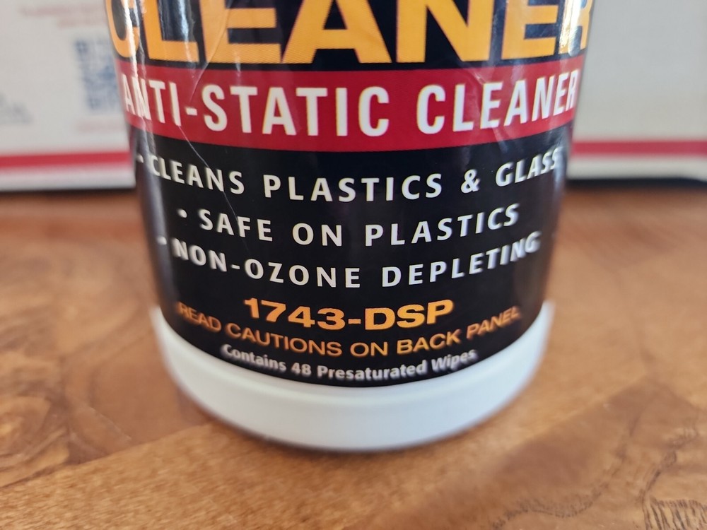Techspray 1743-DSP Zero Charge Screen/Keyboard Cleaner Wipes NIP Priority Ship