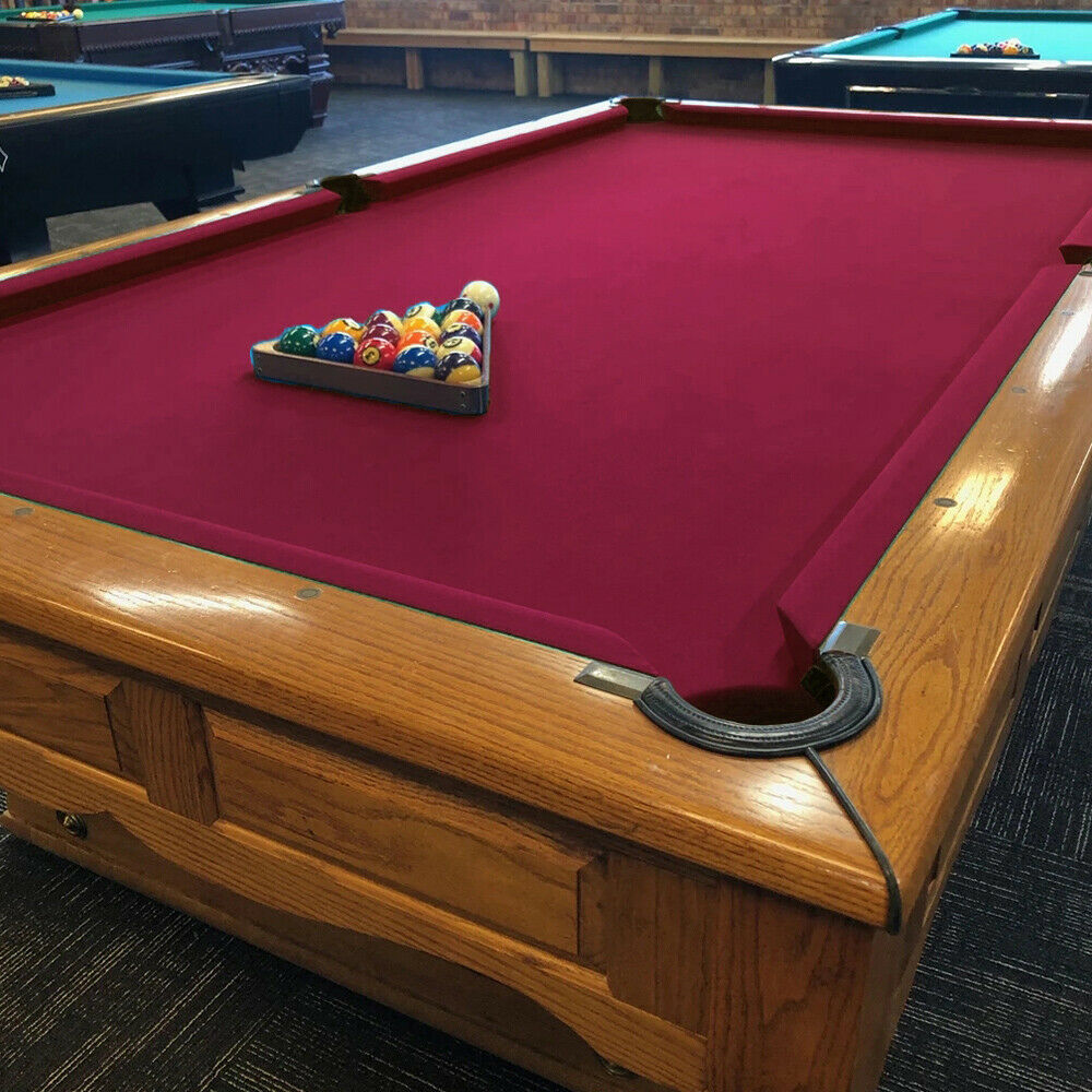7/8/9ft Table Worsted Pool Table Cloth- Fast Billiard Felt w/ PRE-CUT RAILS