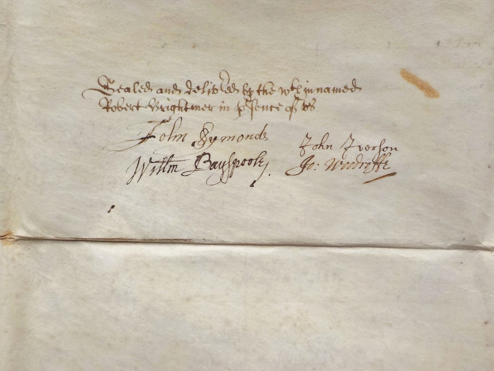 1657 Scratby Norfolk 17th century Vellum Deed Indenture detailed Vellum Schedule