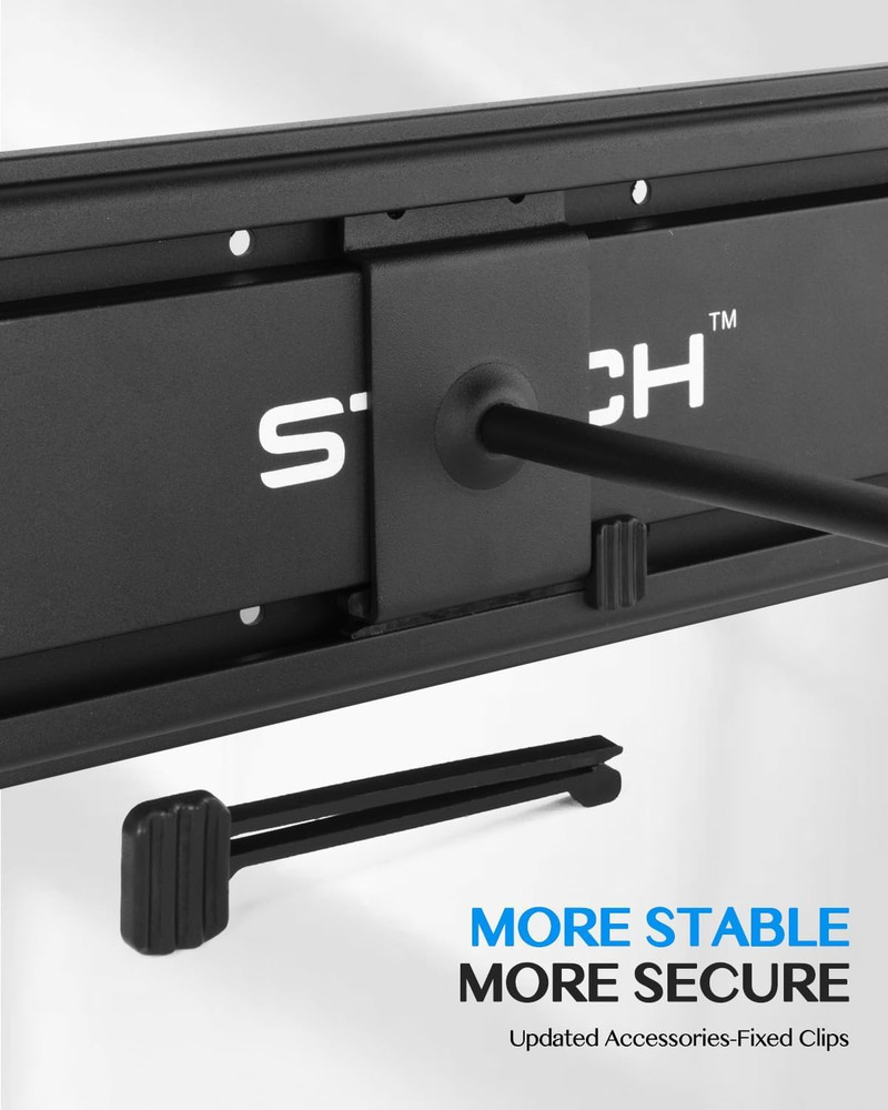 Multi-Guitar Wall Mount Rack - Holds 8 Instruments, Adjustable Metal Stand