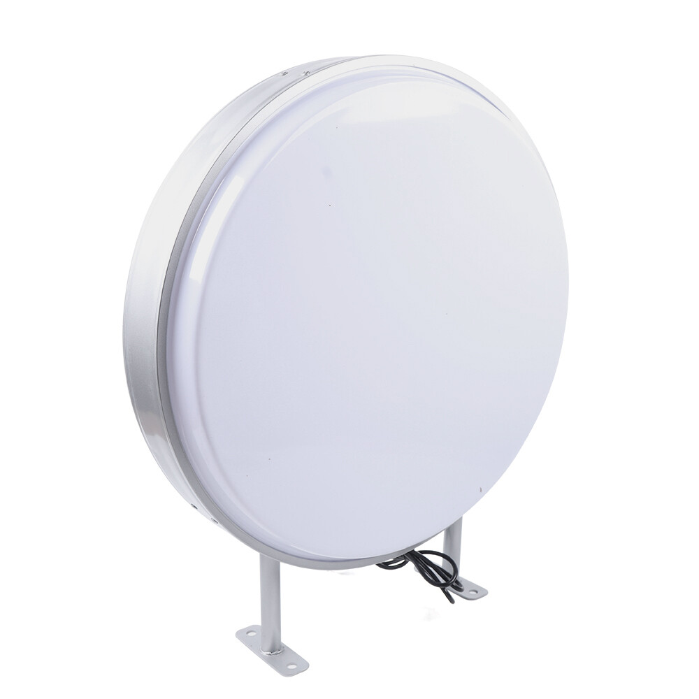 24" Double Sided Round LED Light Box Billboard Illuminated Lightbox Waterproof