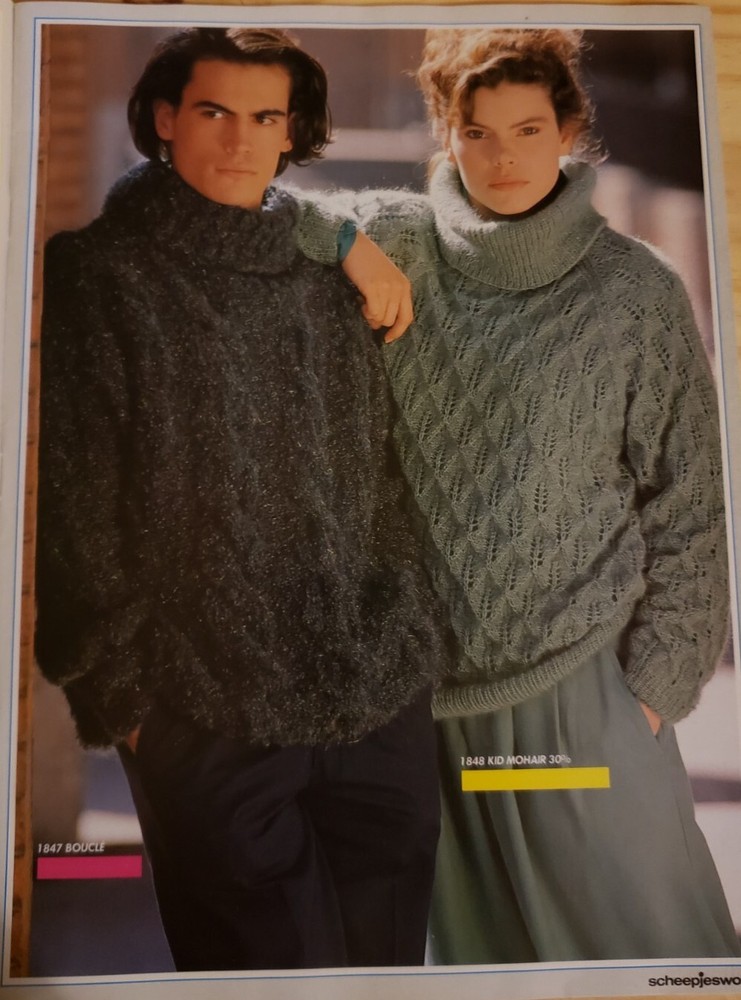 Creative Knitting With Scheepjeswol Volume 4 1986 Winter Sweater Pattern Book
