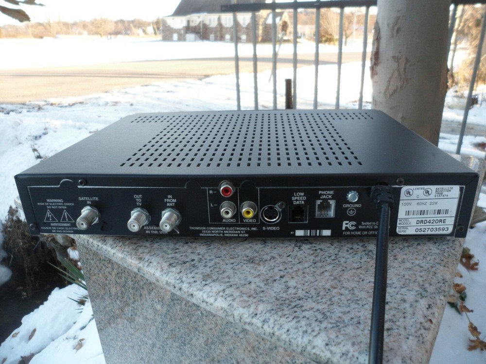 RCA Model DRD42ORE Directv Plus Satellite Receiver 7M09 Black NO Remote