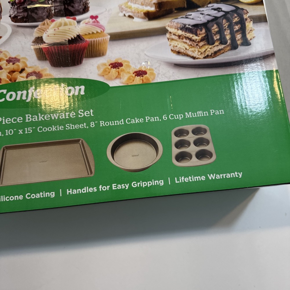 Oneida Confection 5 Piece Bakeware Set New