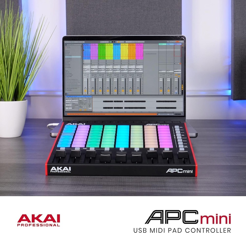 Compact APC Mini MK2 MIDI Controller for Enhanced Live Performance and Mixing