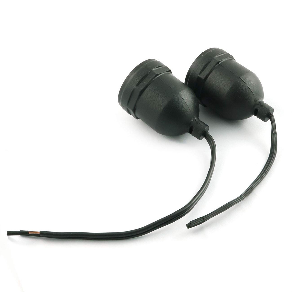 5 Pcs E26 E27 Temporary Light Socket Flame Retardant Waterproof Pigtail Black