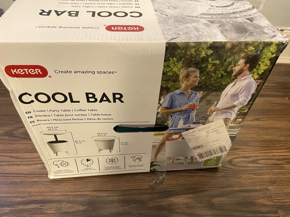 Keter Cool Bar Patio End Table