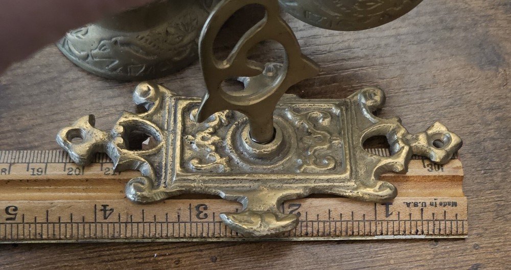 Solid Brass Triple Bell Store Style Doorbell Chime