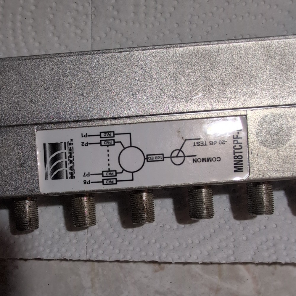 PCI / ATX Networks Maxnet MN8TCPF-E HFC RF Splitter used working.