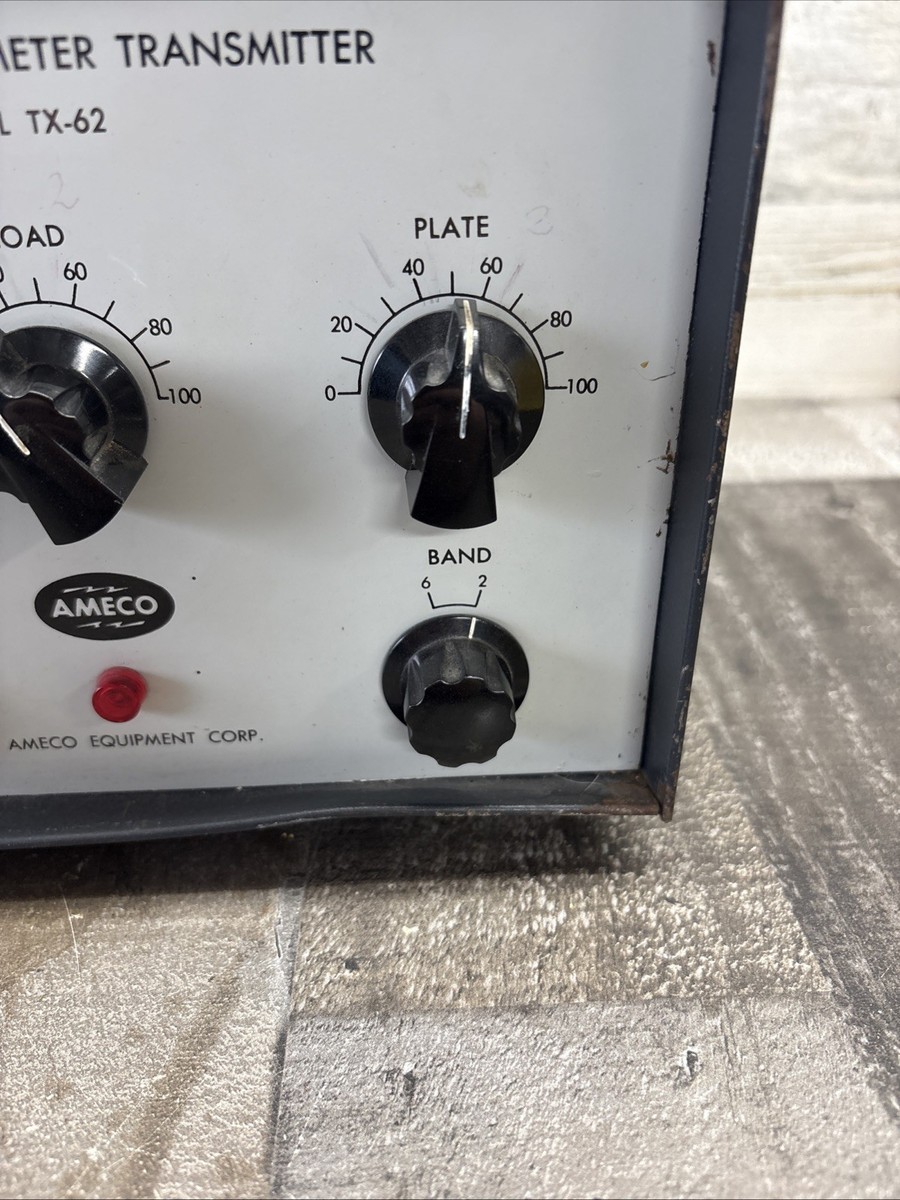 Ameco TX-62 6 & 2 meter Transmitter Old Vintage Ham Amateur Radio Tube Rig