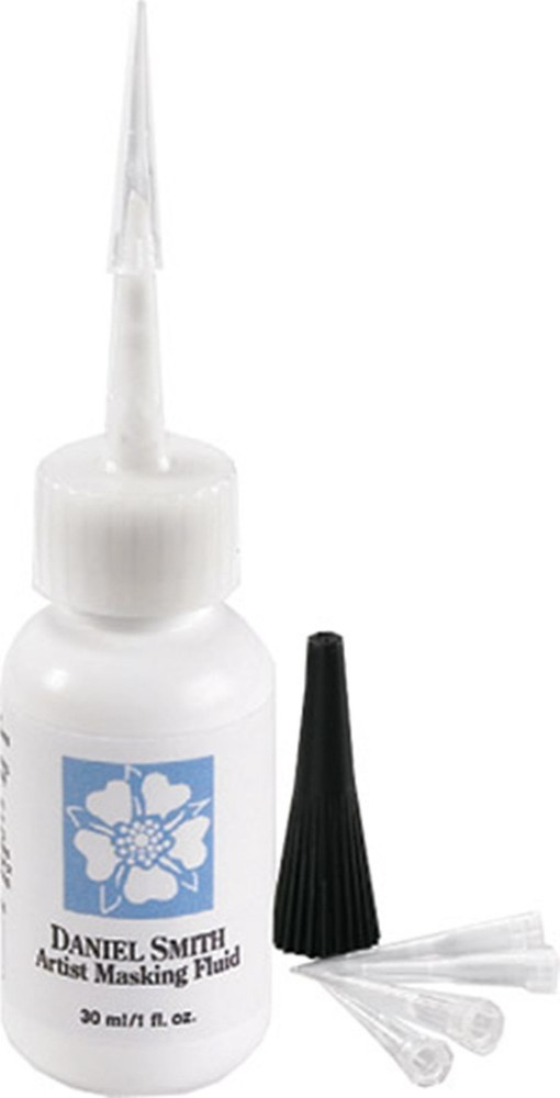 DANIEL SMITH 1oz Bottle with 5 Applicator Tips, 1 count (Pack of 1), White
