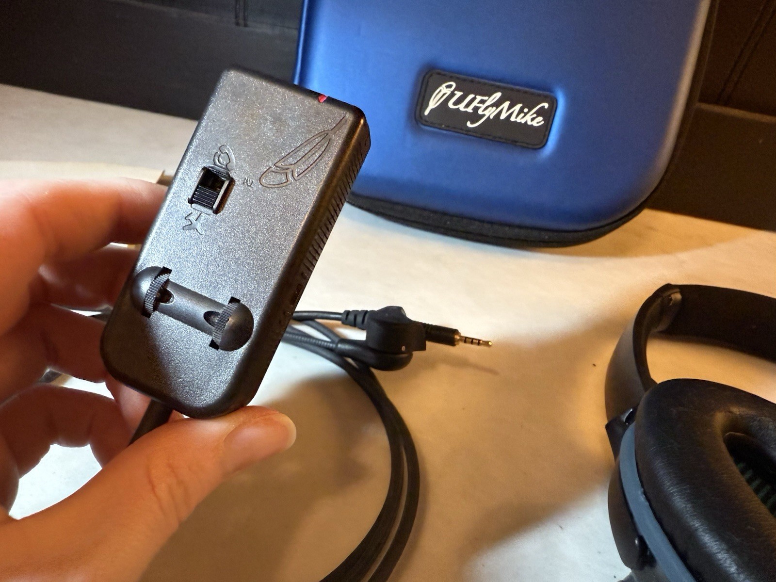 U Fly Mike Aviation Microphone With Bose QC25 Headset