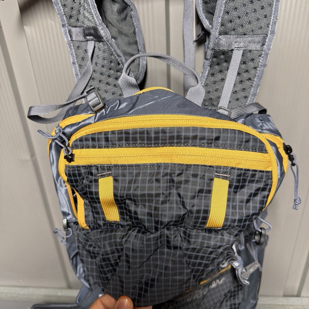 Eddie Bauer FIRST ASCENT BACON Backpack Gray Climbing Hiking Pack Lightweight