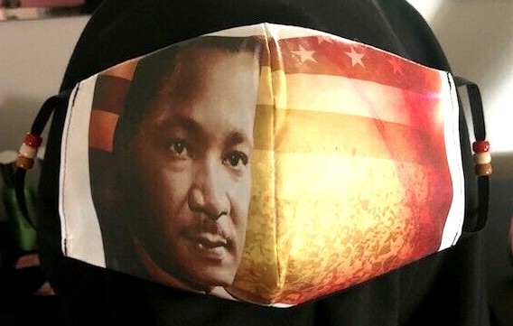 Martin Luther King ~REVERSIBLE Cotton Face mask (handmade)
