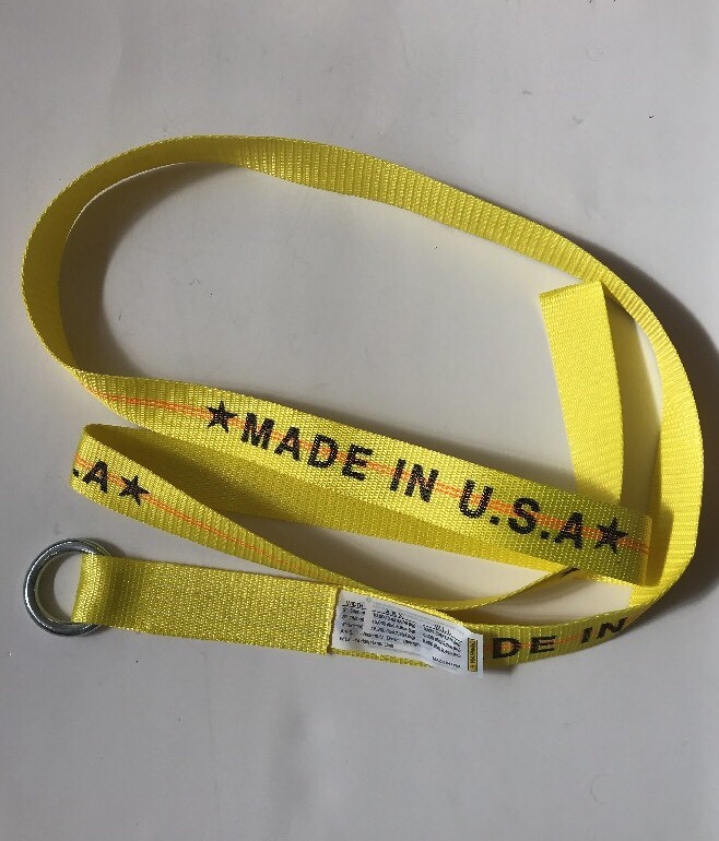 Lasso Strap Wheel Lift Tie Down YELLOW