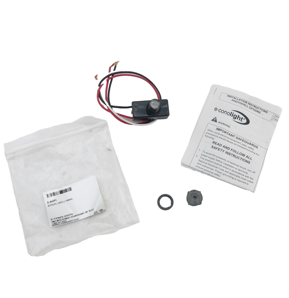 New E-Conolight Photocell Button E-ACP1 120VE-ACP1 BTTN PC DAY NIGHT SENSOR