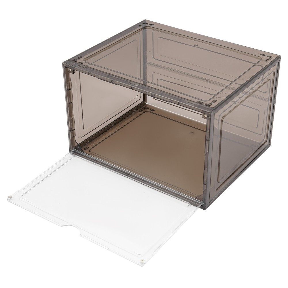 12 Pcs Shoe Storage Box Stackable Shoe Boxes Free Standing Shoe Organizer Case