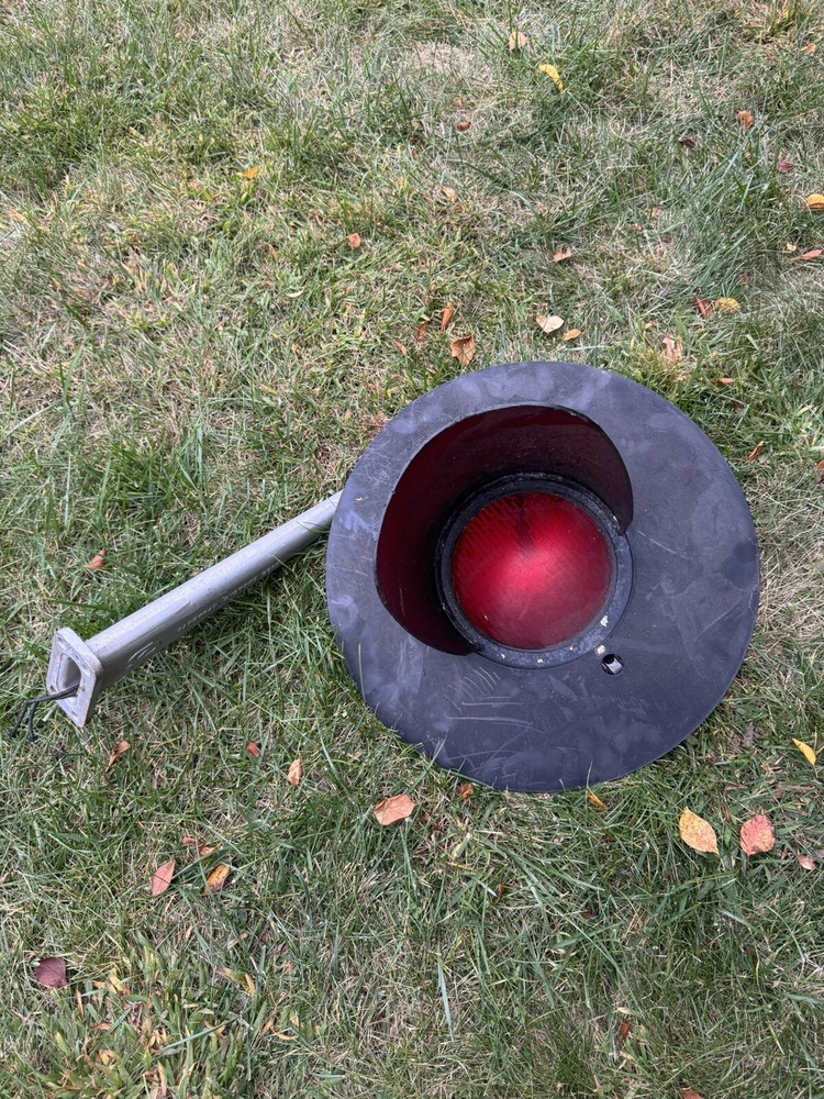 Railroad Crossing Signal Light Train lens red lamp ￼( Untested )