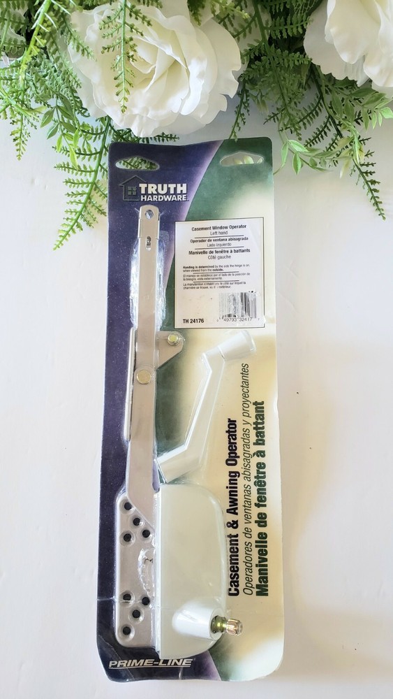 Prime-Line TH 24176 Truth Hardware White Casement Window Operator Left Hand