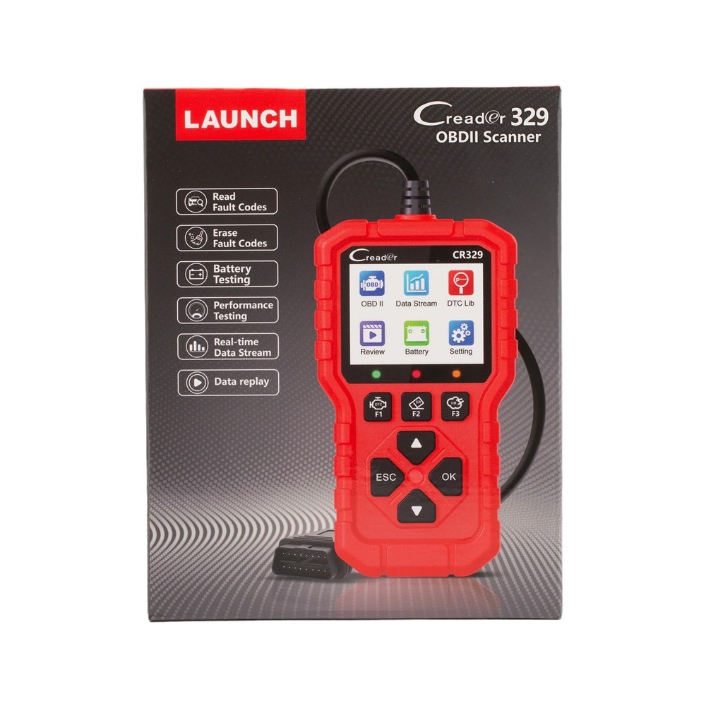 LAUNCH Creader CR329 Passenger Car Diagnostic Tool OBD2 Scanner Code Reader