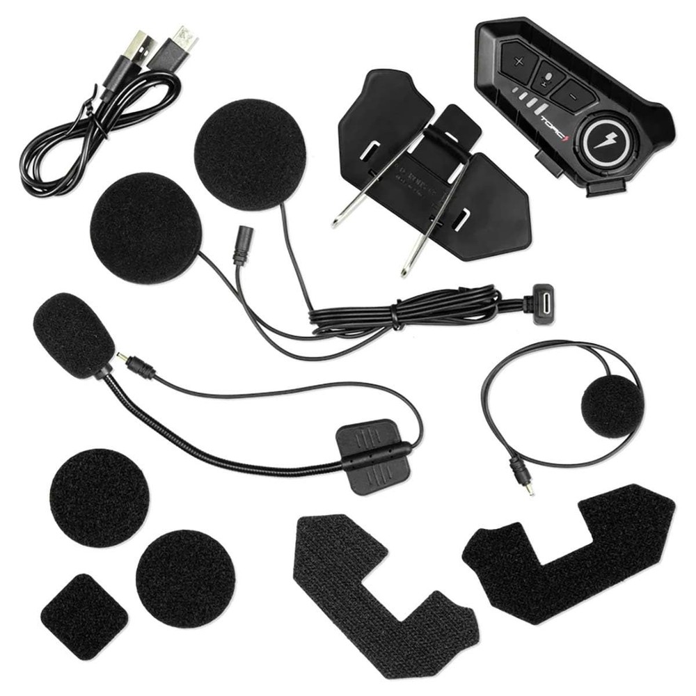 TORC Bolt Wireless Communication System for Motorcycles (Black - One Size)