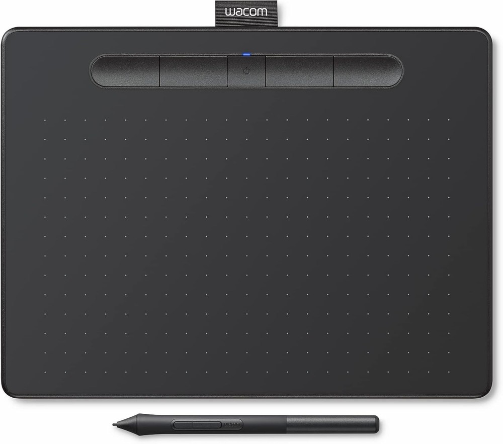 Wacom Intuos Medium Bluetooth Graphics Drawing Tablet, Portable for Teachers,