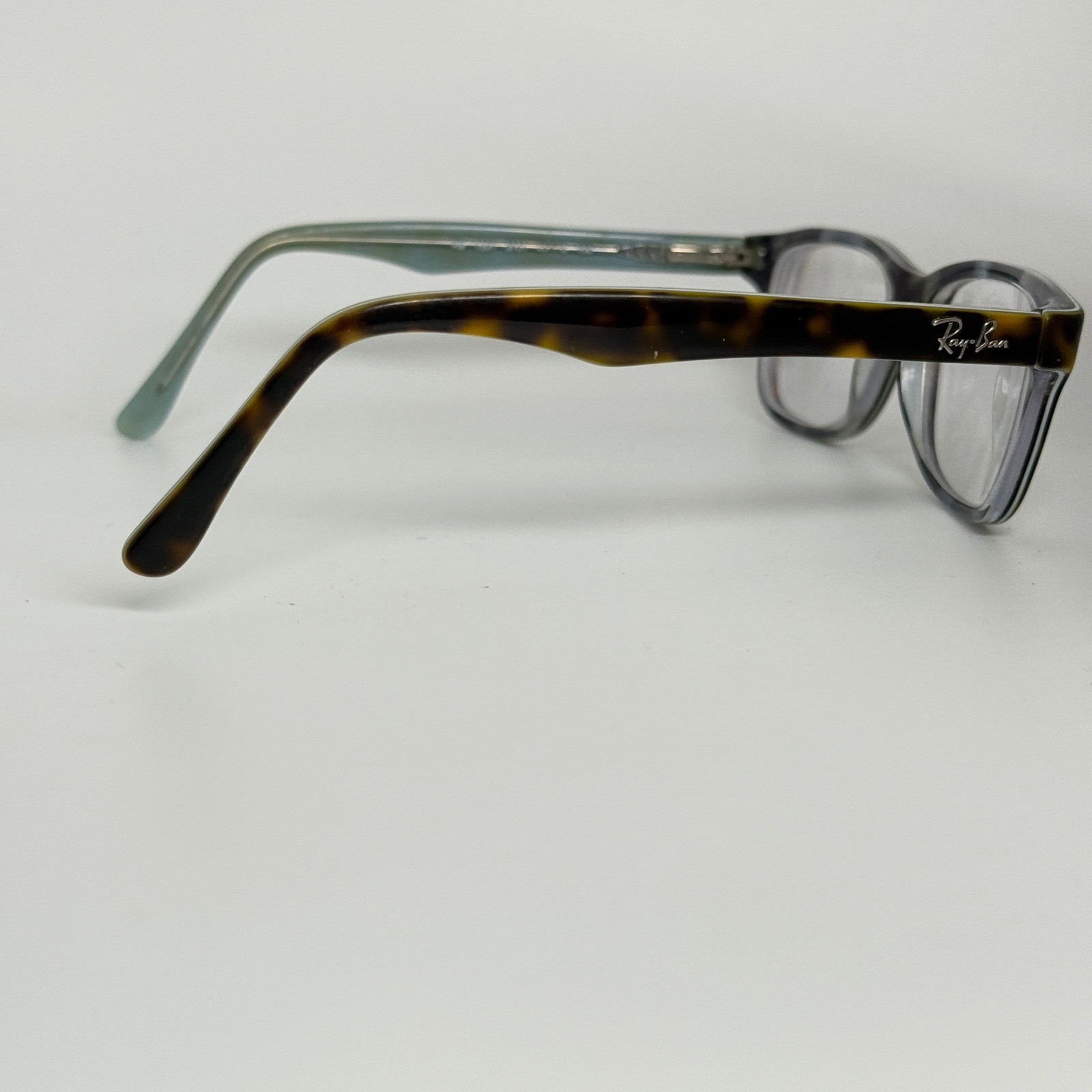 Ray-Ban RB 1531 3701 Tortoise Blue Eyeglasses Frames 48-16-130 Kids Boys 22255