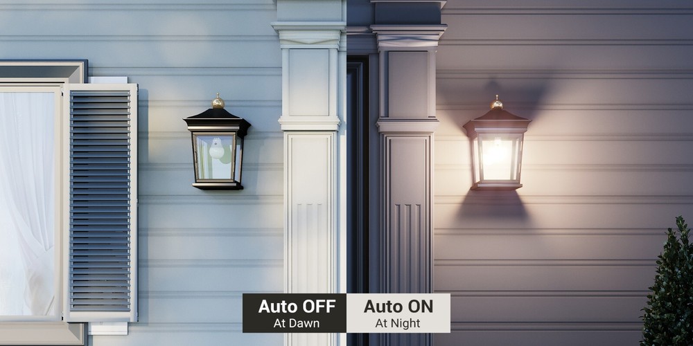 DEWENWILS 4 Pack Dusk to Dawn Light Bulbs LED Sensor Bulbs Automatic On/Off