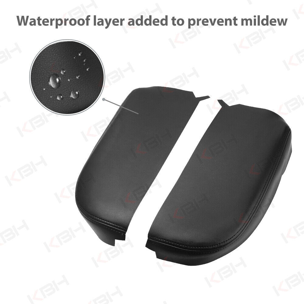 Fits 2007-2013 Acura MDX Leather Center Console Lid Armrest Cover Trim Black