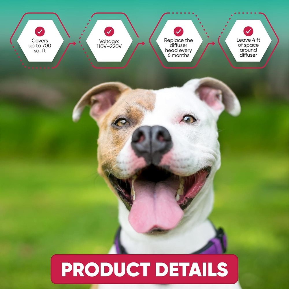 Calming Diffuser for Dog: Appeasing Dog Pheromones Calming Diffuser Plug in K...