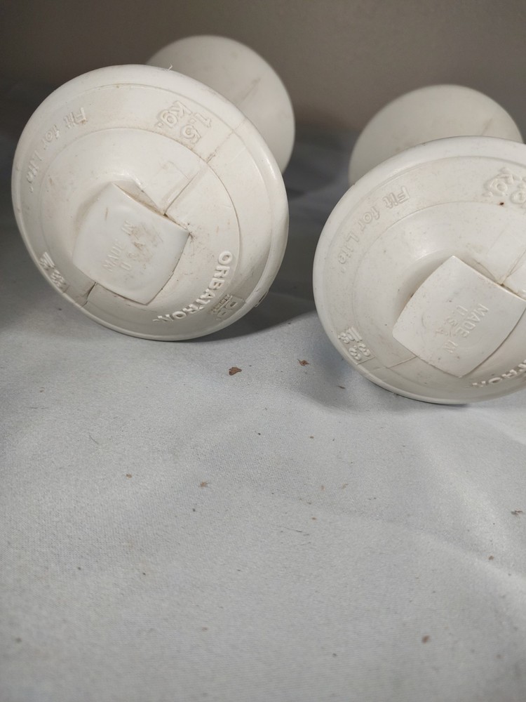 Dumbbells: Exercise Weights 2 3.3lb Bells Orbiton Super Star Model