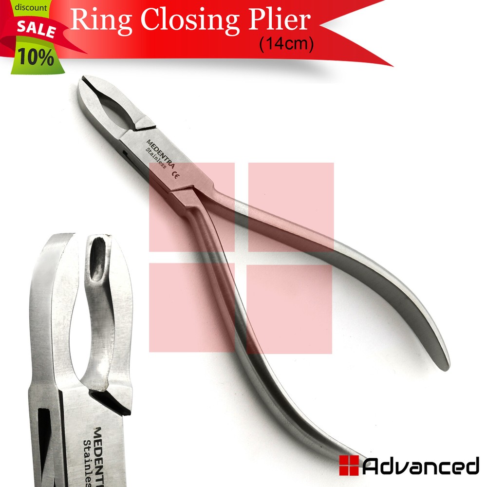 Surgical Ring Closing Plier Body Piercing Forceps Loop Closer Captive Bead Tool