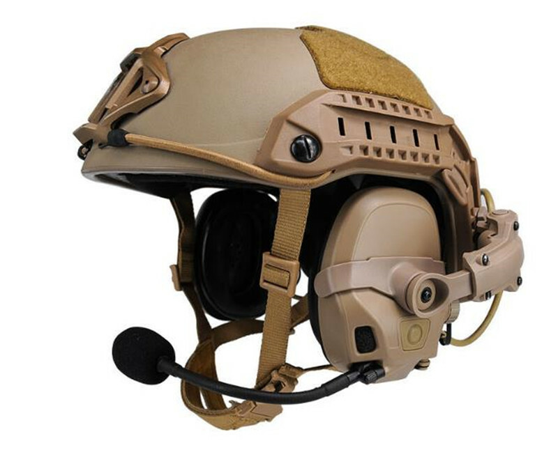 FMA FCS AMP Upgraded Dual Channel Pickup Noise Reduction Tactical Headset Set