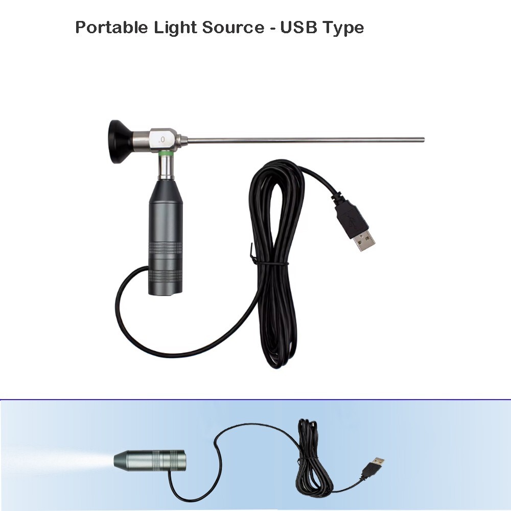 Portable 10W Mini LED Cold Light Source for ENT Endoscopes System-USB Type