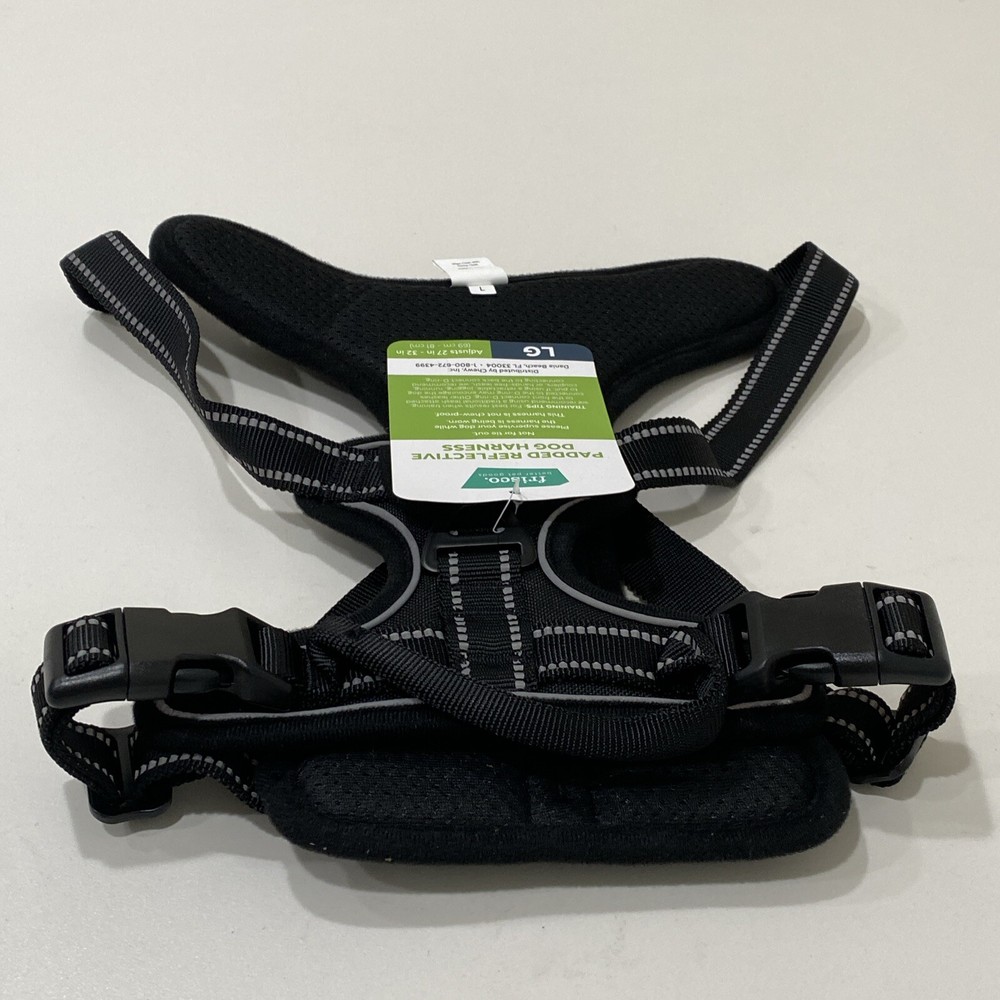 Frisco Padded Reflective Harness Black Size L