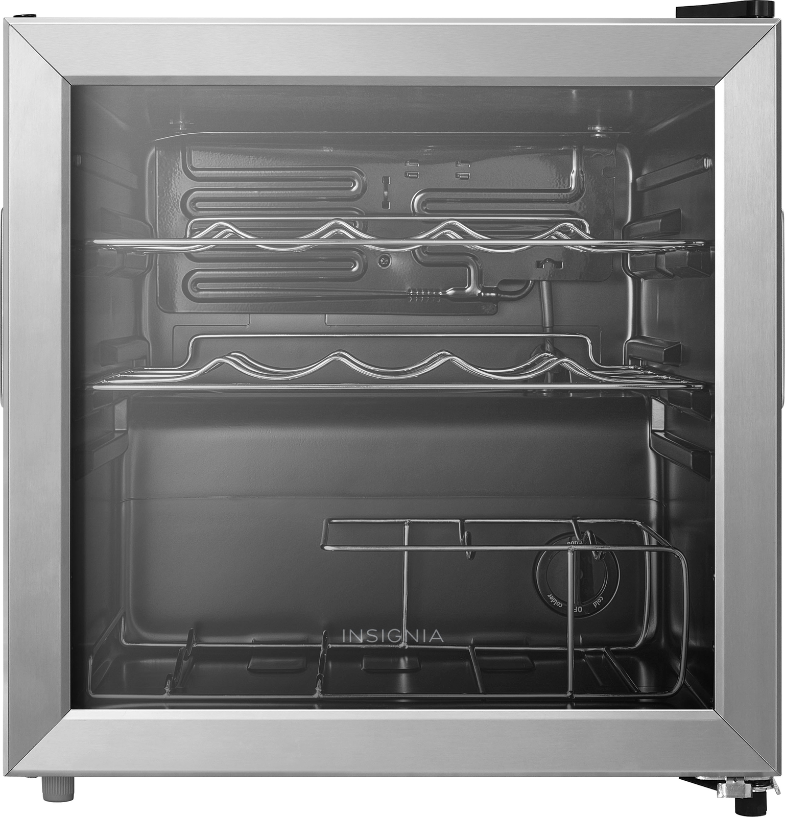 Insignia- 14-Bottle Wine Cooler - Stainless Steel