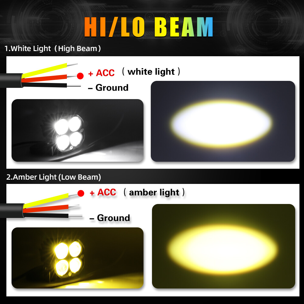 Fit Kawasaki Teryx4 800 750 52" Straight LED Light Bar +3" work light Wire Kit