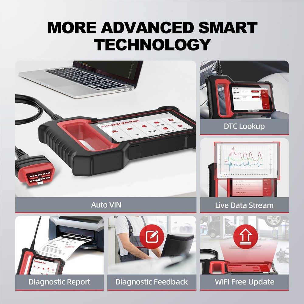 Thinkcar Car OBD2 Scanner Thinkscan Plus S7 Diagnostic Scan Tool Code Reader USA