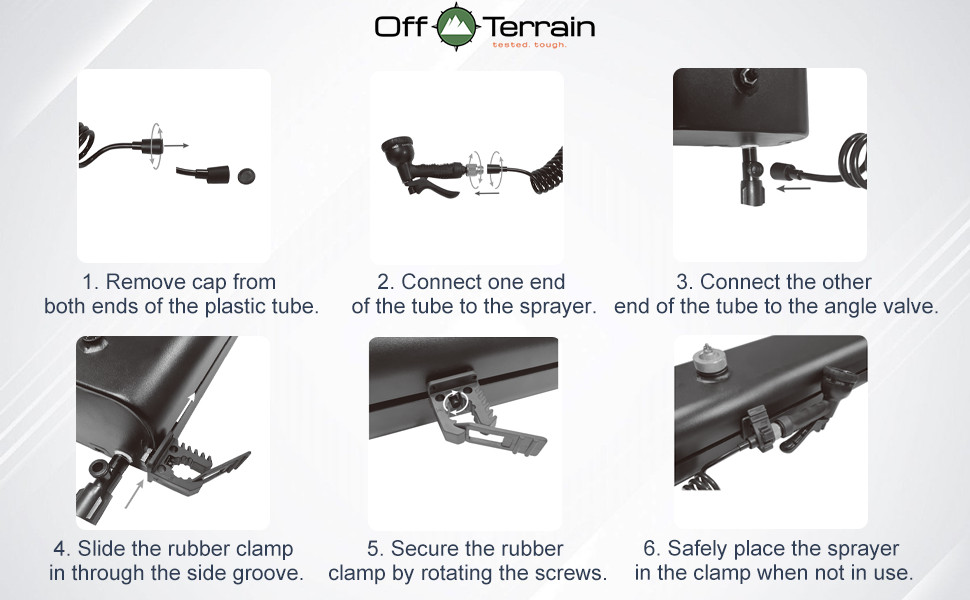 Pressurized Shower Water Tank 8 GL, Solar Heated for Local