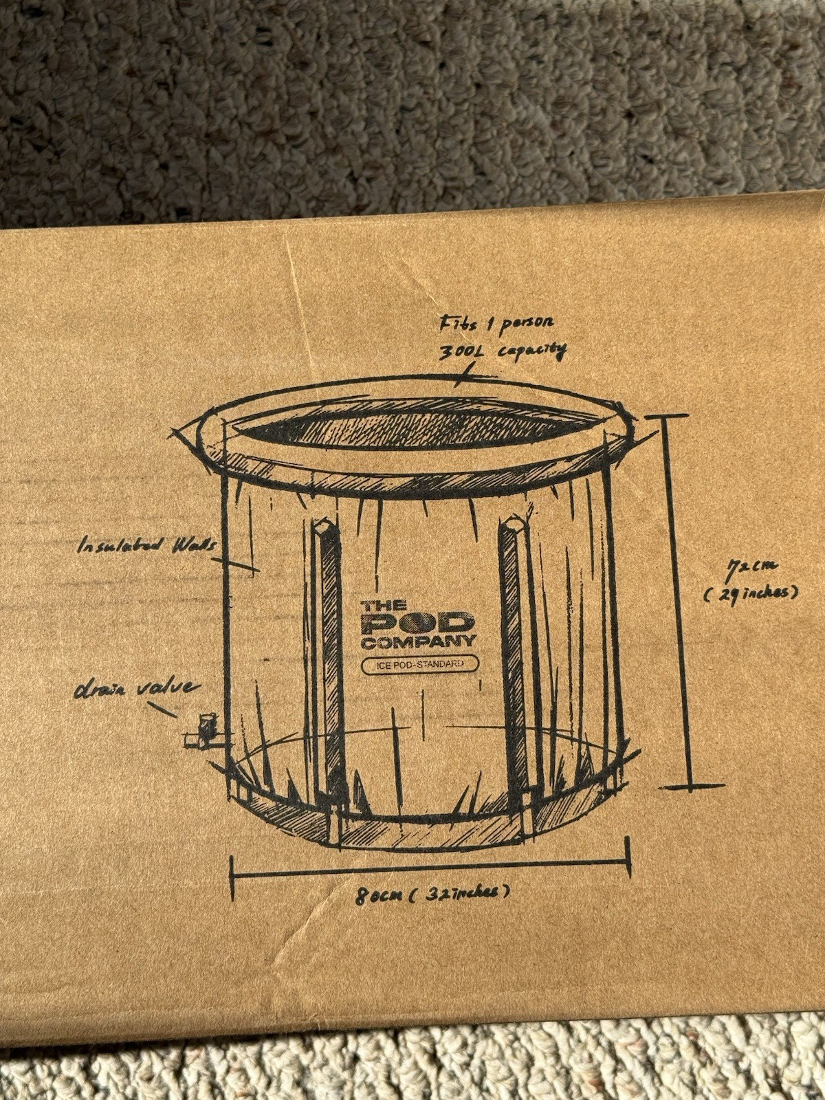 The Ice Pod Portable Ice Bath for Recovery, Collapsible Cold Plunge Brand New